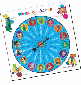 Wheel of Action Board Game